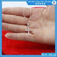 Dây chuyền Thánh Giá bạc ta cho người lớn, trẻ em (1,5x2cm) D52 Quà tặng Công Giáo, GIÁNG SINH, sinh nhật
