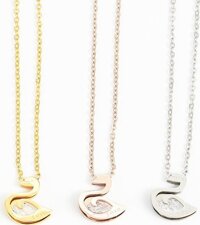 Dây Chuyền Thiên Nga Titan Ko Đen Cao Cấp TT 2078 - 1 Cái - Bạc