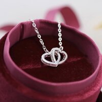Dây chuyền tim lồng Bạc ta , siêu đẹp siêu rẻ - Vàng bạc Khải Khải