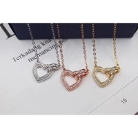 DÂy chuyền tim lồng khuyên full đá