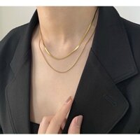 Dây chuyền Titan cổ mảnh 2 tầng