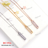 Dây chuyền titan hình trụ đá DC1916