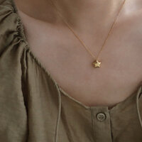 Dây chuyền titan không đen/ gỉ, Vòng cổ nữ mặt ngôi sao giấy phong cách dễ thương, phụ kiện vòng cổ nữ