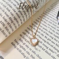 Dây chuyền titan mạ vàng hình trái tim