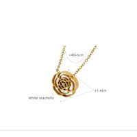 DÂY CHUYỀN TITAN MẶT HOA HỒNG TITAN PHỐI XÀ CỪ - TITAN CHUẨN LOẠI 1 SIÊU BỀN MÀU