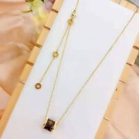 DÂY CHUYỀN TITAN ỐNG TRÒN BỌC DA PHONG CÁCH LV TN507