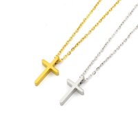 Dây chuyền titan thánh giá may mắn WDC583 Không đen không rỉ sét