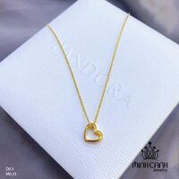 Dây chuyền trái tim rỗng vàng 10K DCNU213