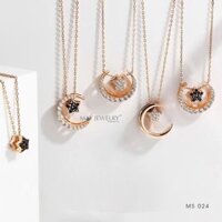 Dây chuyền trăng sao xi vàng cao cấp