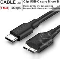 Dây chuyển USB-C 3.1 gen1 Thunderbolt 3 ra USB 3.0 Micro B cắm dữ liệu ổ cứng di động vào Laptop Macbook Ugreen 20103
