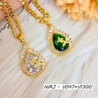 Dây Chuyền V086,V087, V047 + V1300 Mạ Vàng Đính Đá Thiết Kế Lạ Mắt Độc Đáo Cho Nàng