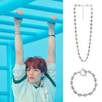 Dây chuyền và lắc tay titan xích nối Suga BTS không gỉ