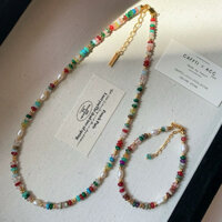 Dây chuyền và vòng tay chuỗi hạt nhiều màu
