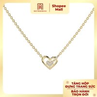 Dây chuyền vàng 10K BST Valentine Bảo Tín Mạnh Hải thiết kế trái tim đính đá BTD2V10KDH-501009