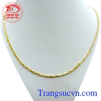 Dây chuyền vàng nữ xoắn 3 sợi