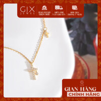 Dây chuyền vàng thánh giá nữ mạ bạc 925 đính đá Cz cao cấp Gix Jewel