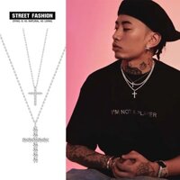 Dây chuyền -Vòng cổ BẠC CAO CẤP 925 mặt cây thánh giá đính đá sang chảnh -CAM KẾT BẠC THẬT 100%
