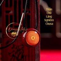 Dây chuyền vòng cổ chú lăng nghiêm đá chu sa hộ thân  bình an
