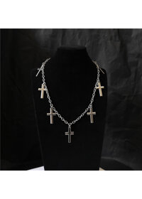 Dây chuyền vòng cổ chữ thập cá tính - Mẫu 1