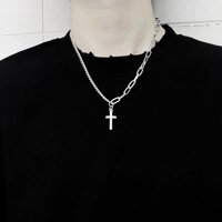 Dây chuyền vòng cổ chữ thập unisex cá tính - Mẫu 1