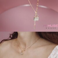 Dây chuyền - vòng cổ mạ vàng 10k - bạc 925 - Locker dễ thương và sang chảnh - xinh- lung linh - không gây kích ứng da