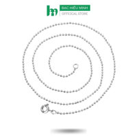 Dây Chuyền Vòng Cổ Nữ Bạc Hiểu Minh DCN009 Kiểu Bi Tròn