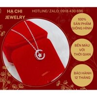 Dây chuyền vòng cổ nữ bạc ta hình Trăng Sao - Hạ Chi Jewelry DC111302