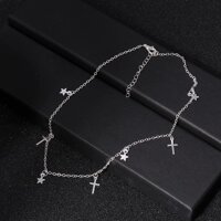 Dây chuyền vòng cổ nữ đa phong cách - bạc