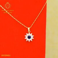 Dây Chuyền, Vòng Cổ Nữ Titan Xi Mạ Vàng Non 24k Cao Cấp - Trang Sức Hava Hong Kong - HVDN01