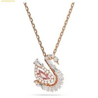 Dây Chuyền, Vòng Cổ Swarovski Swan pendant Mixed cuts, Swan, Pink 5732414