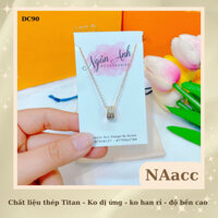 Dây chuyền, vòng cổ Titan ống đá 2 hàng xoàn -ko han gỉ 𝐍𝐀𝐚𝐜𝐜 - 𝐍𝐠𝐚̂𝐧 𝐀𝐧𝐡 𝐀𝐜𝐜 DC90