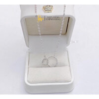 Dây chuyền vòng tròn lồng đôi cá tính, Vòng cổ Bạc Ta - Bạc BNP