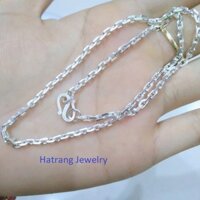 Dây chuyền vuông đặc bạc ta cho bé - HTJ - Bạc ta DC0465 - 5 chỉ