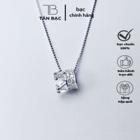 dây chuyền vương miện , bạc ta 925 được đính đá sang chảnh , dày dặn , sáng đẹp