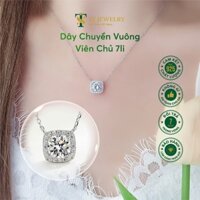 Dây Chuyền Vuông Xi Kim Viên Chủ 7li - STJ033 - ST Jewelry