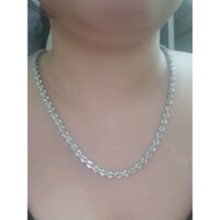 Dây chuyền xoắn hoa mai xi kim