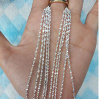 Dây chuyền xoắn nhỏ bạc Ý cao cấp _ 925#950 -45cm