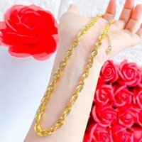 Dây Chuyền Xoắn, Vòng Cổ Hoa Mai Xi Mạ Vàng Siêu Sáng Phù Hợp Cho Nam Và Nữ - Kho Sỉ Trang Sức Xi Mạ