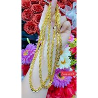 Dây chuyền xoắn vuông mạ 18.k cao cấp dài