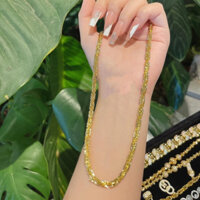 Dây chuyền xoắn vuông nam nữ bền màu