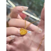 Dây chuyền xương đòn ngọt ngào Trái tim vàng chải khối nhỏ Mặt dây chuyền đường 18k Dây chuyền xương đòn hình trái tim ngọt ngào Quà tặng bạn gái {Phong cách mới nhất} 3,30