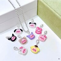Dây chuyền/Vòng cổ cho bé mặt Kitty và Koromi - Dây chuyền bi bạc ta cho bé/ Thanh Huyền Jewelry DC30