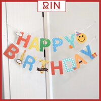 Dây cờ trang trí  Dây cờ treo Sinh nhật  Happy birthday dùng để trang trí nhiều mẫu - Mẫu Happy 1