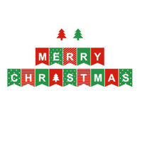 Dây cờ treo trang trí Giáng sinh Merry Christmas (Galant)