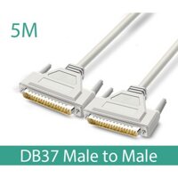 Dây COM DB37 Male sang DB37 Male (đực-đực) dài 5M chân đồng dùng điều khiển lập trình máy công nghiệp tự động hóa, Robot