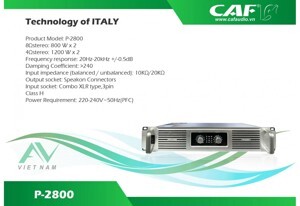 Đẩy Công Suất CAF P2800