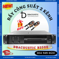 Đẩy Công Suất DBACOUSTIC B2500 - 500W / Kênh Mạch Class H - Âm Thanh Trung Thực - Tặng Dây Canon - Bảo Hành 2 Năm