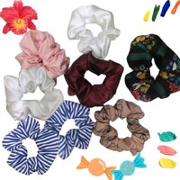 Dây cột tóc- buộc tóc vải nhiều màu hot nhất hiện nay- màu ngẫu nhiên- Kiến Lửa - 1 cái