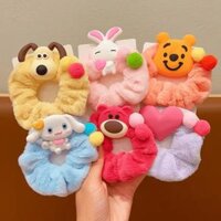 Dây Cột Tóc Cao Su Bọc Vải Lông Hoạt Hình Dễ Thương Cho Bé Gái – Dâu Shop