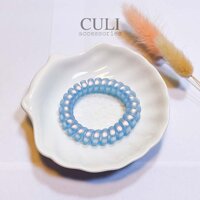 Dây cột tóc lò xo co giãn, nhựa dẻo xoắn nhiều màu xinh xắn - Culi accessories - Mẫu 10